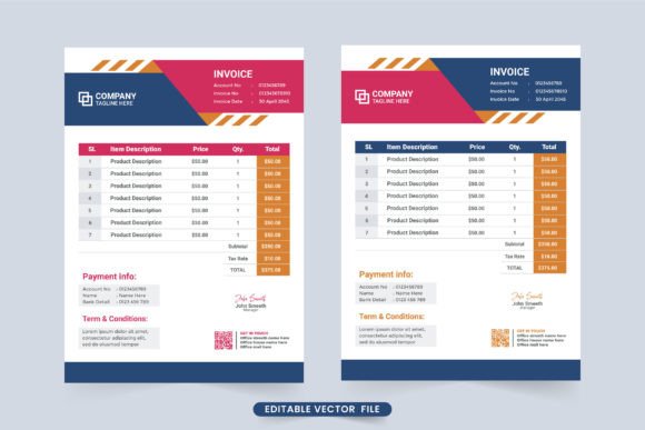 Business Invoice Decoration Vector: A Versatile Tool for Professional and Creative Needs
