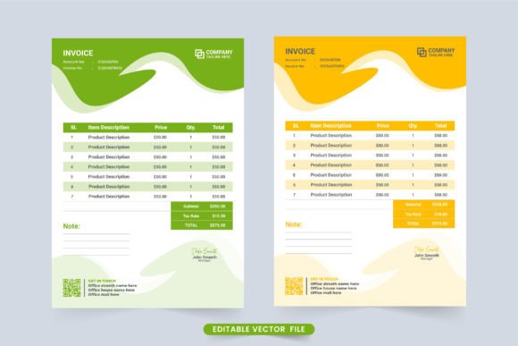 Business Invoice Template Vector Design: A Strategic Tool for Professional Operations