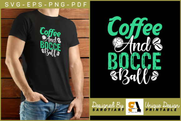 Coffee and Bocce Ball T-Shirt Design