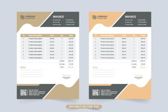 Corporate Business Voucher and Invoice