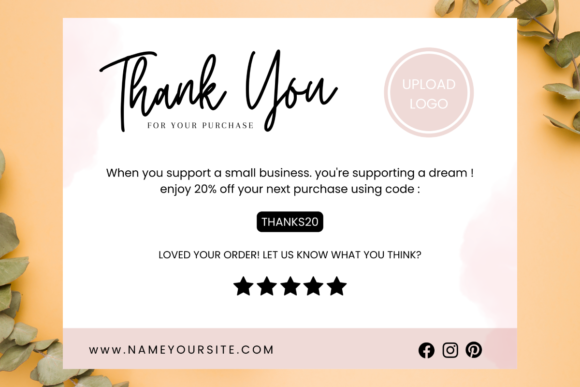 Express Gratitude with Canva Template Thank You Card 17