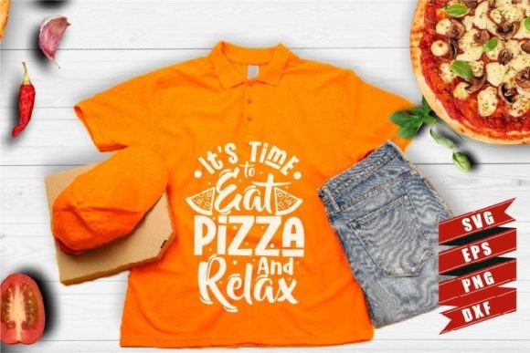 Pizza Quotes SVG It's Time to Eat