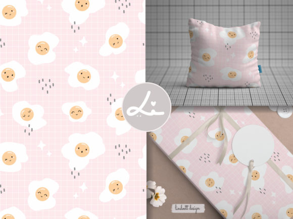 Seamless Pattern of Fried Egg: A Versatile Design for Creative Projects